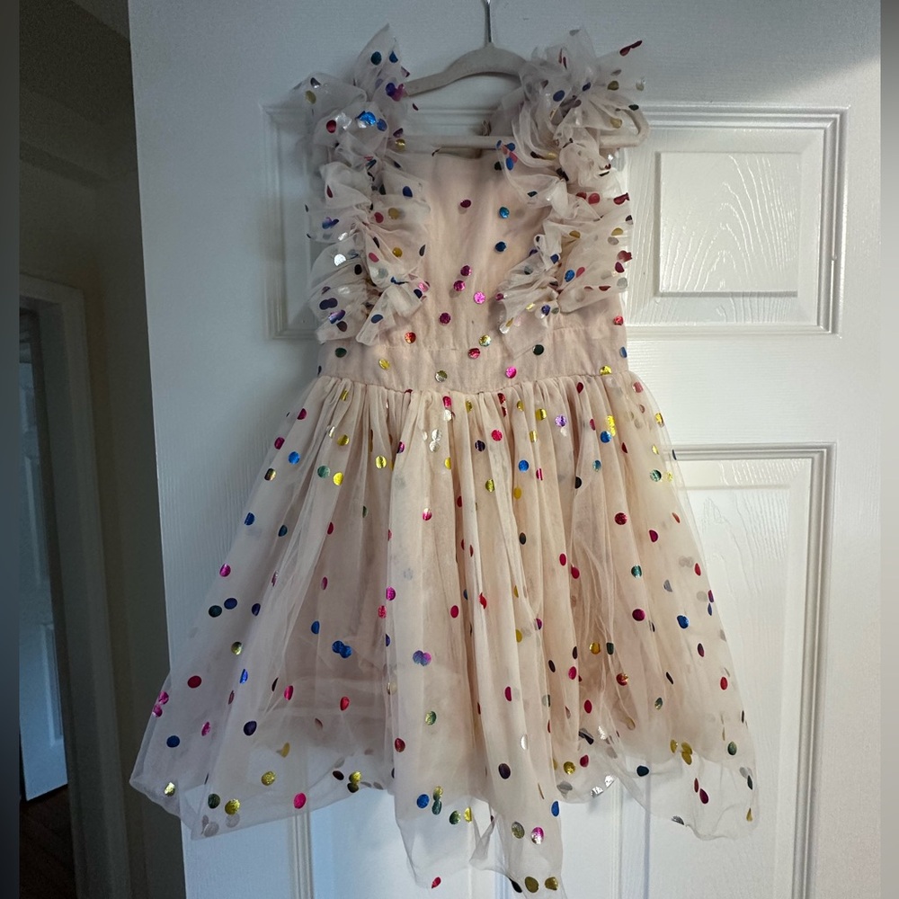 Colorful Polka Dot Kids Costume Dress